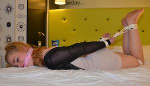 www.bbwbound.com - Gorgeous flatmate hogtied by frustrated Dyke thumbnail