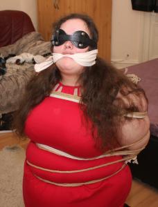 www.bbwbound.com - Sun whore tied up to be face fucked thumbnail